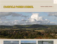 Tablet Screenshot of charfieldparishcouncil.org.uk